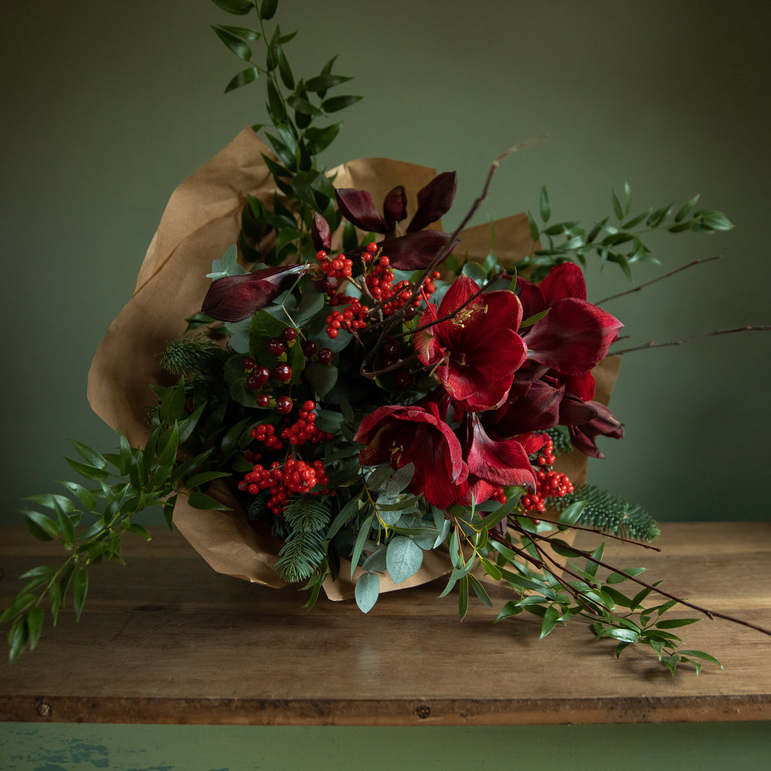 Red Amaryllis Bouquet