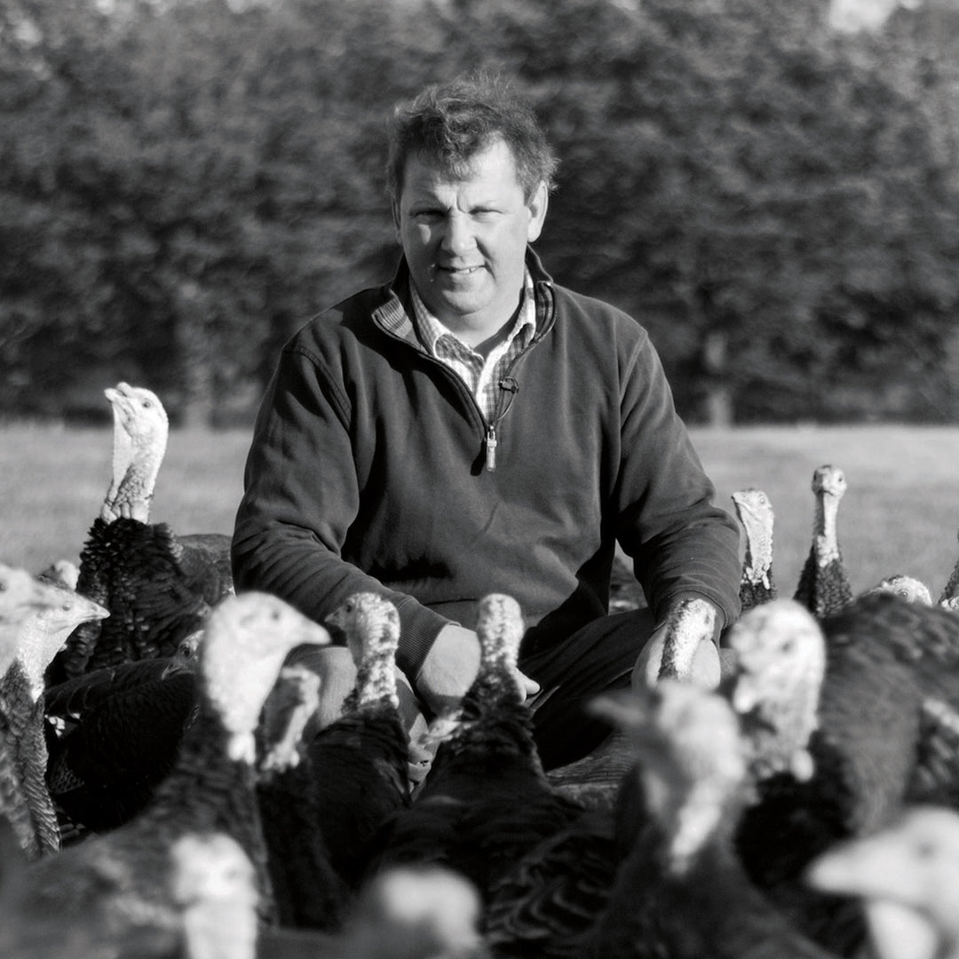 Richard Baldwyn and His Christmas Turkeys at Lower Clopton Farm
