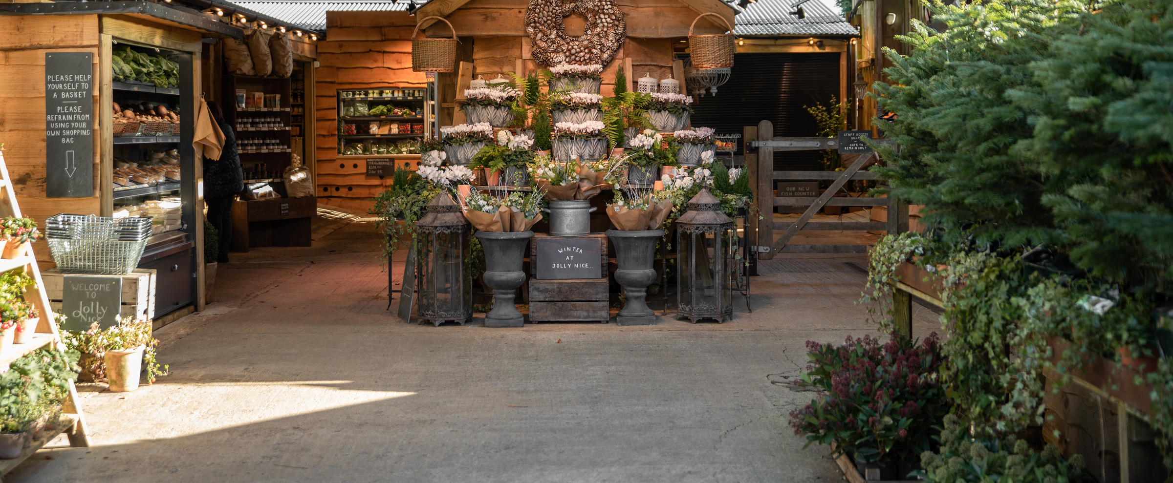 Local Produce Display at Jolly Nice Farmshop